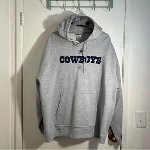 Dallas Cowboys Gray Hoodie Sweatshirt * Please see pics small hole near wrist **